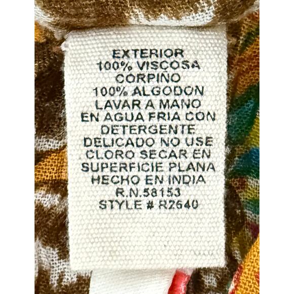 Anthropologie x Raga Womens Parkland Maxi Dress Embroidered Gauzy Bohemian Flowy - Picture 14 of 14